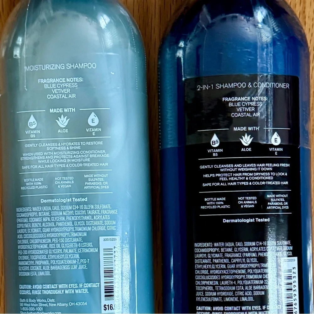 Bath & Body Works Ocean Moisturizing Shampoo and 2-in-1 Conditioner Set